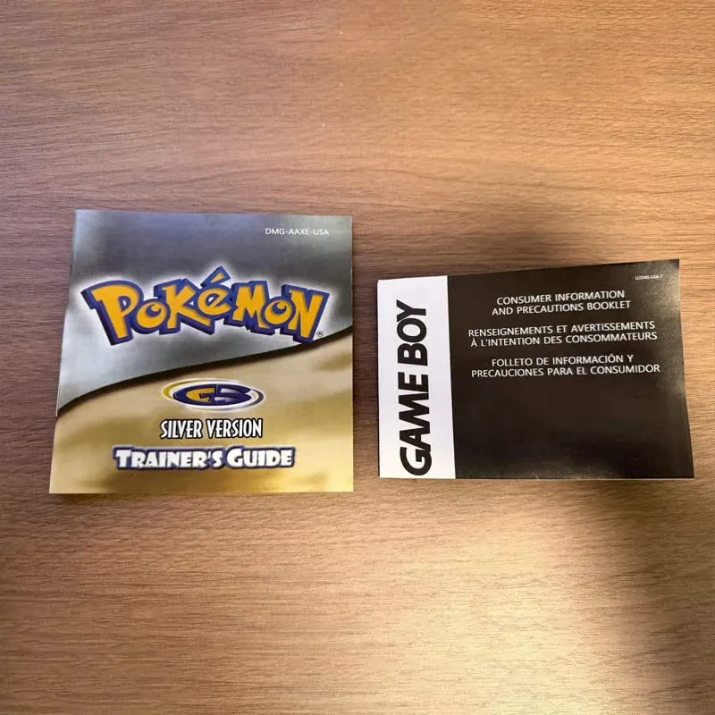 Pokemon Series Blue/Crystal/Gold/Green/Red/Silver/Yellow GBC Game in Box with Manuals for Video Game Cartridge USA Version — image 24