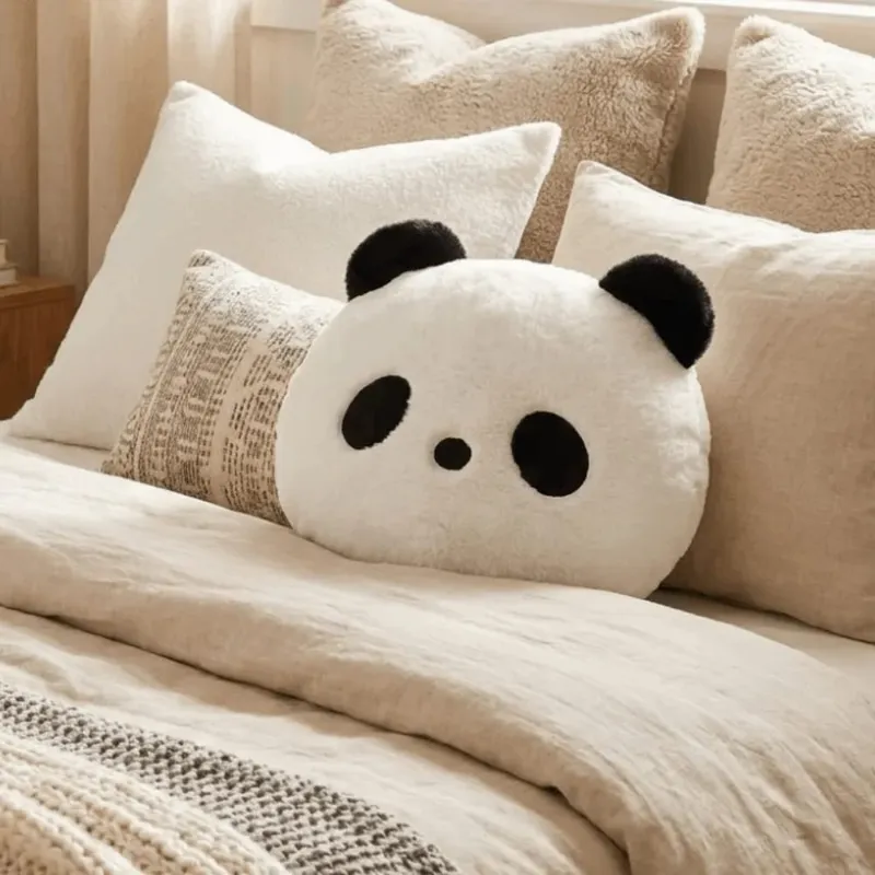 Stuffed Animal Plush Panda Cushion Bedroom Sofa Kawaii Stuffed Panda Pillow 30cm Home Decoration Panda Throw Pillows — image 4
