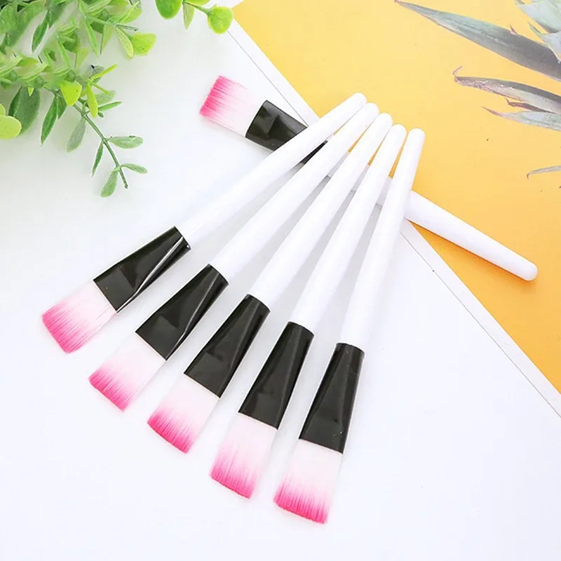10pcs Facial Mask Brush Makeup Brushes Eyes Face Skin Care Masks Applicator Cosmetics Mask Brush Tools Pink Handle — image 4