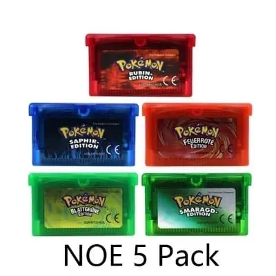 GBA Game Pokemon Series Video Game Cartridge Console Card Pokemon Emerald FireRed Ruby LeafGreen Sapphire Multi-language