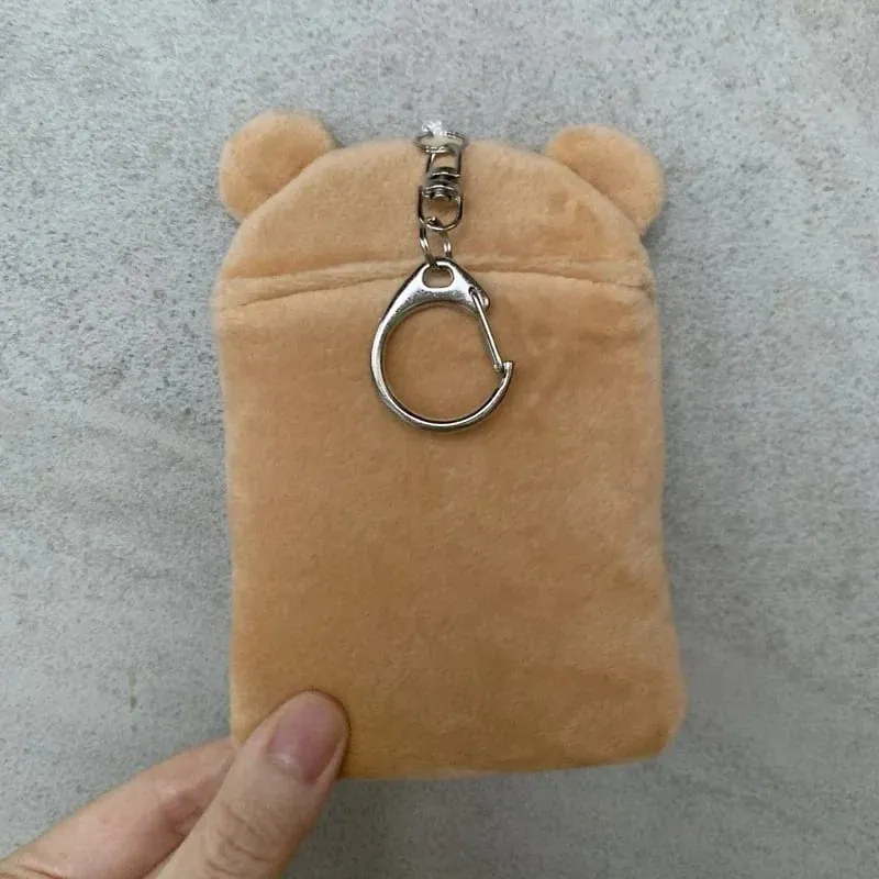 Rilakkuma peluches porte-carte d'identité porte-clés nouveau Anime Relax ours couverture de passeport porte-clés bus scolaire cartes bancaires sacs pendentifs cadeau — image 4
