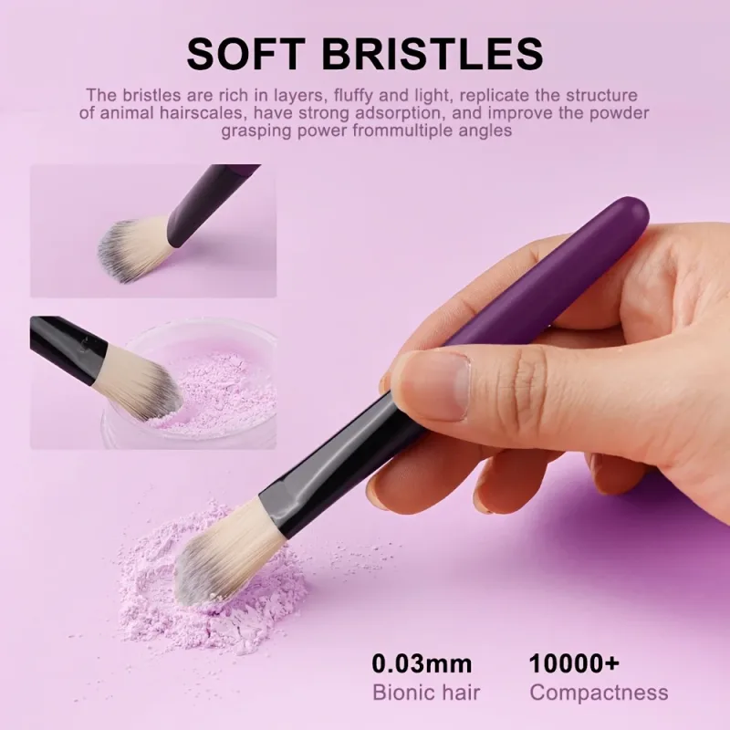 20pcs Eye Makeup Brush Set Portable Soft Makeup Brushes Beauty Tools Foundation Eyeshadow Eyeliner Brush Multi-function Beginner — image 2