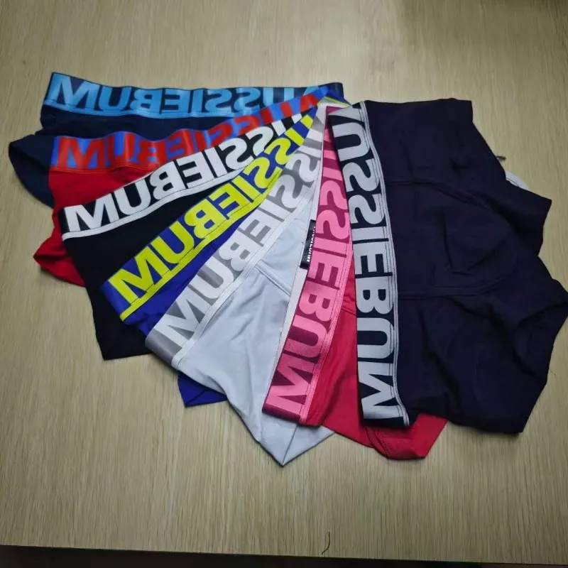 2026 Fashion Men's Cross-border Europe, America, Simple Fashion Men's Classic briefs Cotton Sweat-absorbing AUM-360 — image 2