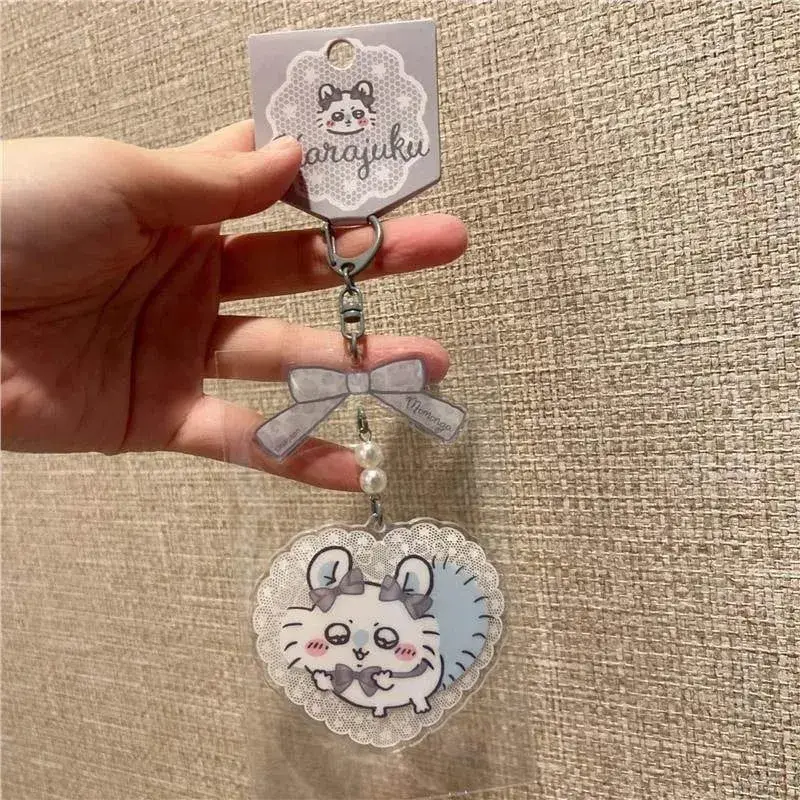 Jiikawa surrounding Harajuku limited acrylic keychain pendant Hachi Usaki cartoon backpack pendant — image 6