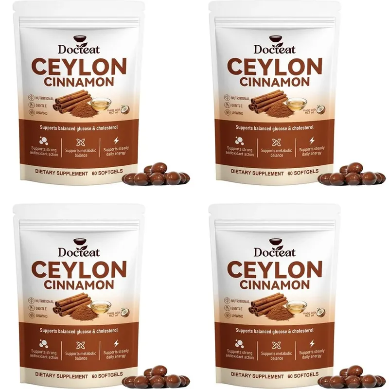 Ceylon Cinnamon Softgels with Vitamin B6 MCT Oil Supports Balanced Glucose and Cholesterol Metabolic Balance Energy 60 Softgels — image 10