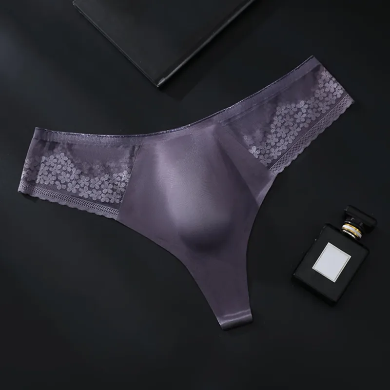 Nude Men G-string Solid Color Men's Thongs G-strings Seamless Design 68 Nylon 32 Spandex Ultra Thin 3D Bulge Pouch — image 14