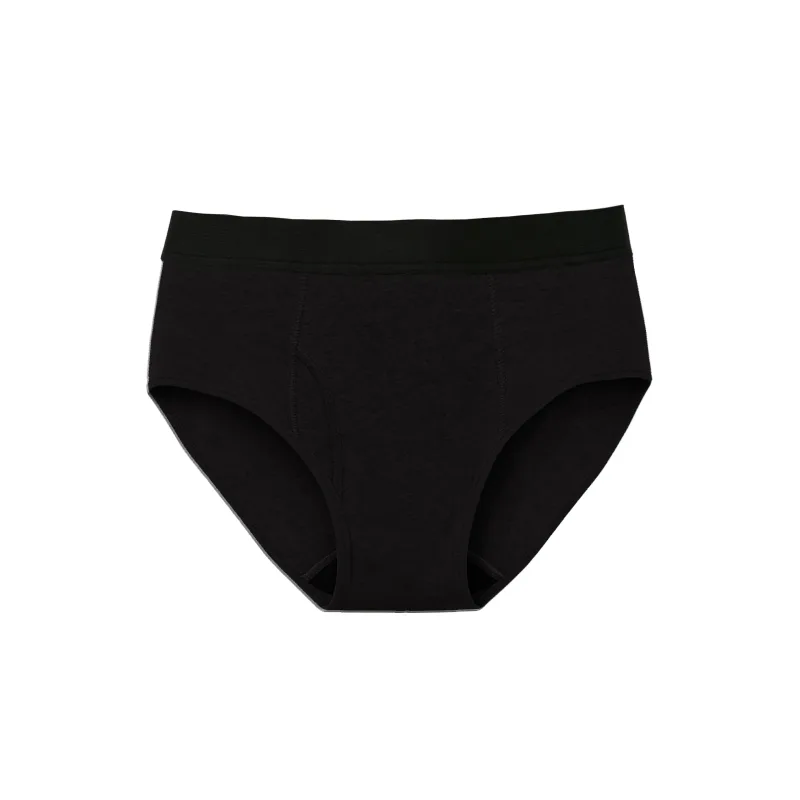 Leak-Proof Antibacterial Sanitary Cotton Men's Incontinence Briefs Absorbent Urinary Underwear Reusable Washable Berif — image 9