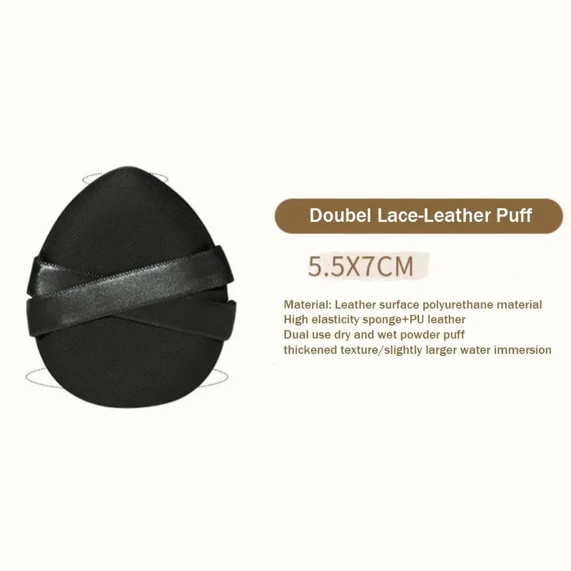1/2PCS Not Eat Foundation Makeup Sponge Puff Dry Wet Dual-use Soft Cotton Air Cushion Leather Surface Powder Puff Makeup Tools — image 3