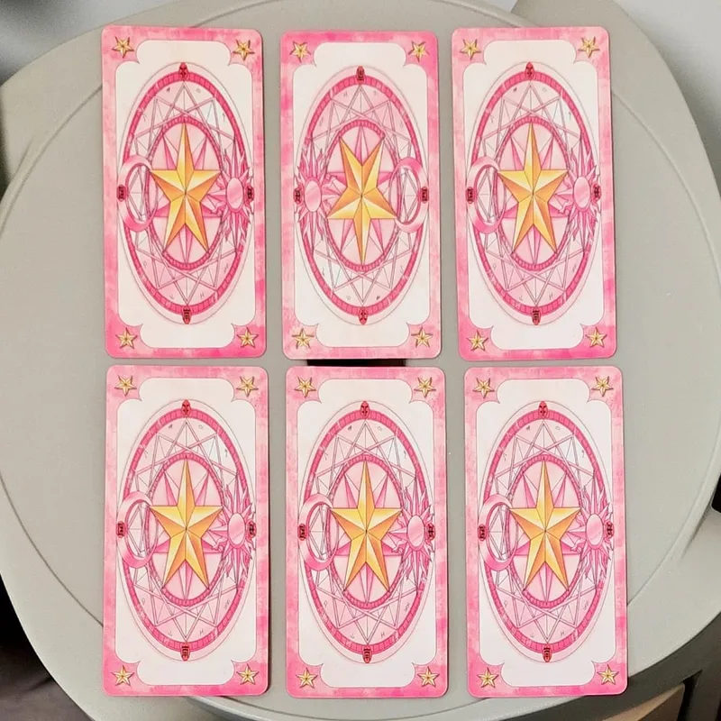 11x5.5cm Cardcaptor Sakura Tarot Deck - Complete 56 Card Set | Pink Sakura Edition for Fans & Cosplay — image 4