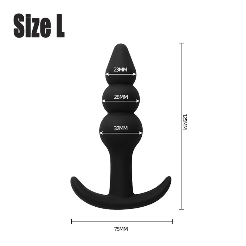 Silicone Dildo Anal Plugs Butt Plug Stopper Dilator Prostate Massager Vaginal Stimulator Adult Sex Toys for Men/Women Trainer — image 9