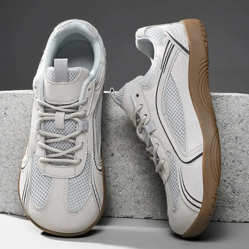 Men Women Wide Toe Sneakers Retro Training Shoes Large Size Mesh Breathable Non-Slip Flat Sole Outdoor Casual Sports Shoes — image 5