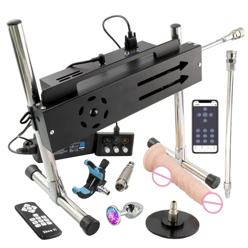 200W Super Powerful Stroke 1-15cm Automatic Masturbation Machine with Dildo Attachments Support Three Controllers Sex Machines — image 20