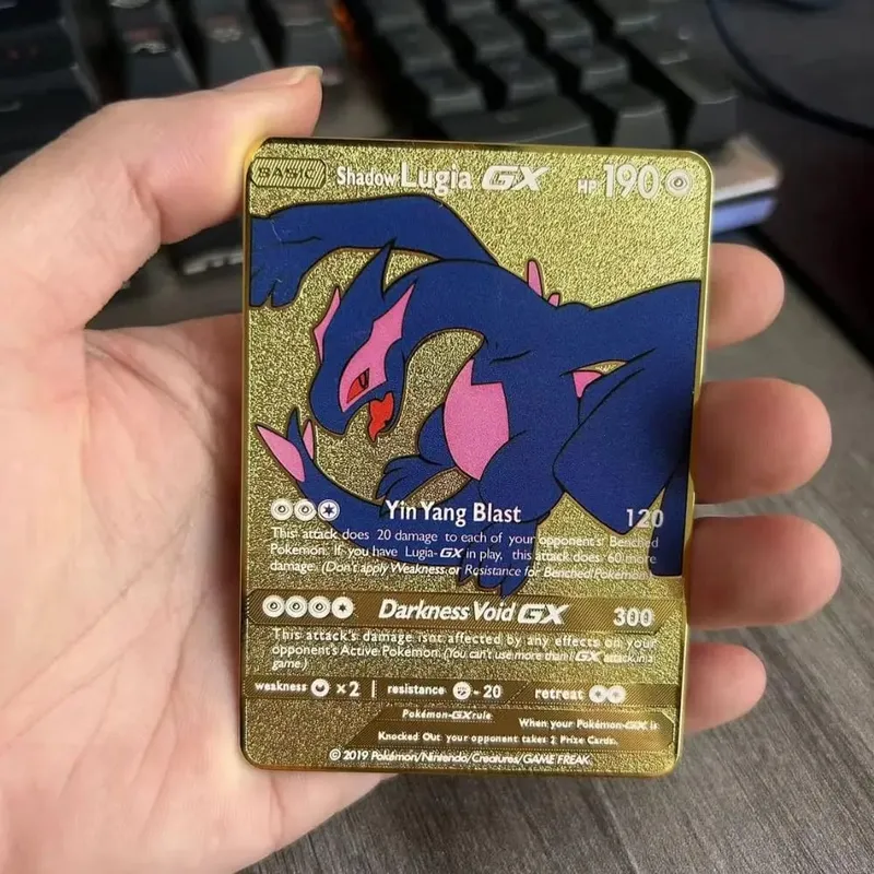 Pokemon Metal Game Collection Card Anime Figure Charizard Pikachu Blastoise Mewtwo Battle Collection Carte Card Toy Gift — image 13