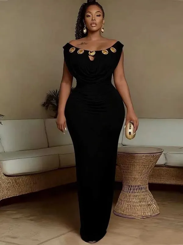 Evening Dress for Parties High Waist Slim Fit Bohemian Dress Chic Woman Wedding Invite Off Shoulder Sexy Long Dresses Elegant — image 2