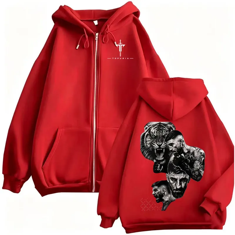 El Matador Ilia Topuria Fan Gifts Zipper Hoodies Men's Clothing Retro Classic Sweatshirts Jacket Coats Long Sleeve Zip Up Hoodie — image 9
