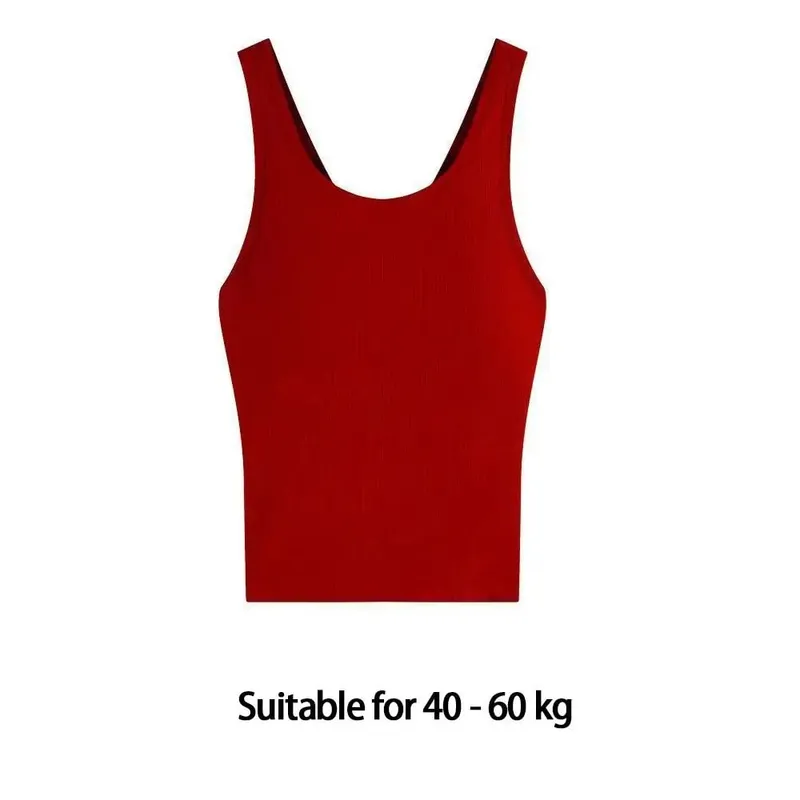 Fashion Solid Color Bodycon Top with Chest Pad Sleeveless Tank Top Clubwear Backless Vest for Women — image 7