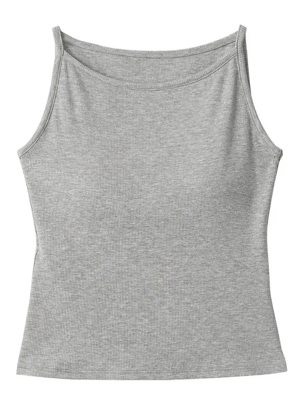 VEN Women Bottom Tees Solid New Slim Micro Elastic Tanks with Chest Cushion Ladies Camis Vest for Girl Summer 2026 — image 6