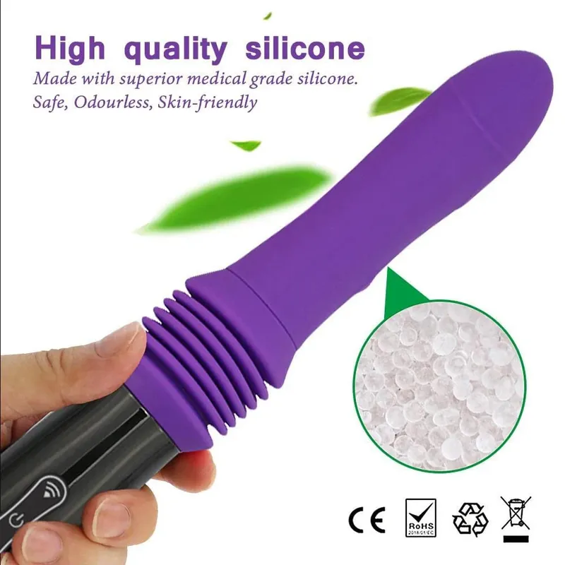 Remote Control Big Dildo Vibrators Telescopic Automatic Sex Machine Adult Sex Products with Suction Cup Erotic Sex Toy For Woman