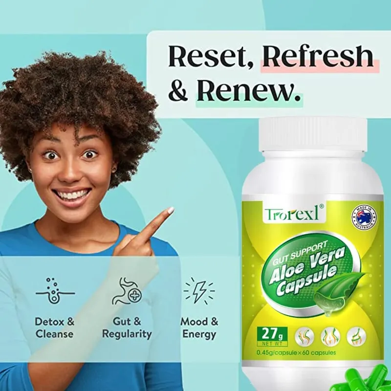 Fogyókúrás termékek férfiaknak és nőknek Aloe vera étvágycsökkentő vegán kapszula — image 4