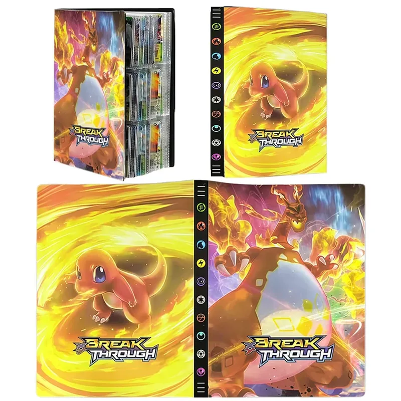 240/540PCS Pok é mon Cards Album Book Pokemon Game Charizard Card Album VMAX GX EX Holder Collection Binder Folder Kids Toy Gift — image 21