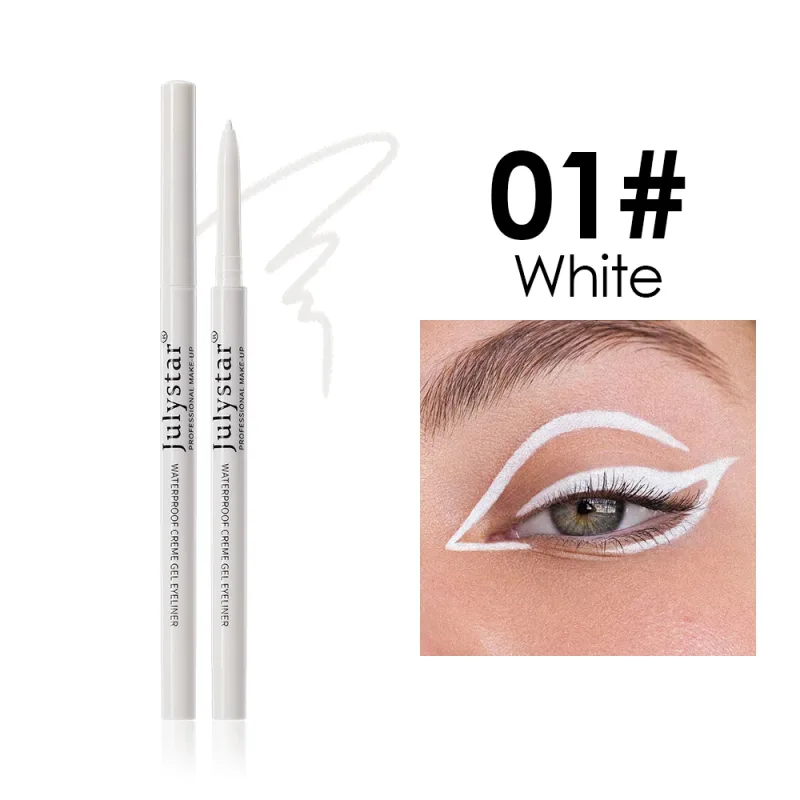 1PC White Matte Eyeliner Gel Pen Long Lasting Waterproof Eye Liner Pencil Mabilis na pagkatuyo Hindi-smudge Eye Makeup para sa mga Babaeng Cosmetics — image 12
