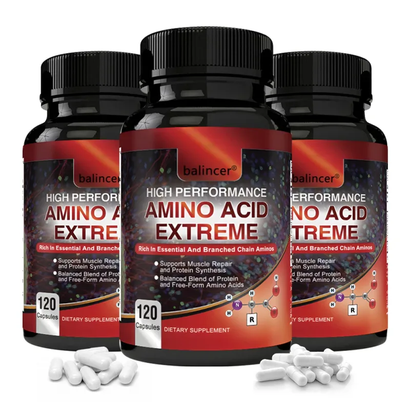 Amino Acid - High Performance Branch Chain Amino Acid Formula 120 Capsules - Muscle Building Post Workout Supplement — image 10