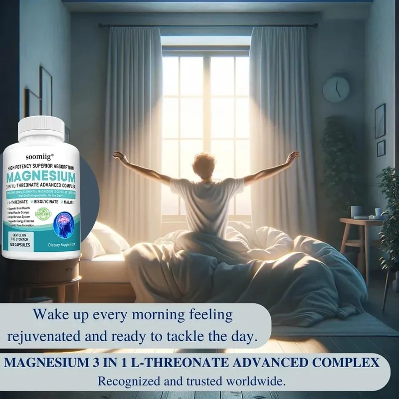 Magnesium L-Threonate+Glycinate+Malate - Improves Sleep Quality Supports Memory and Cognitive Function Promote Brain Health — image 4