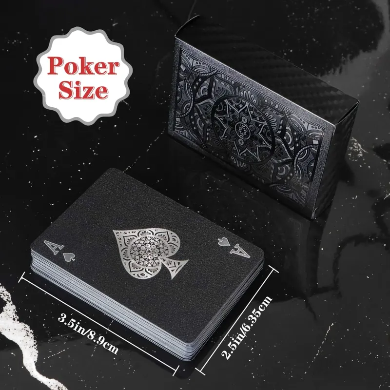 Black Gold Playing Card Game; Plastic Waterproof Poker Suit; Magic Package Board Game Gift Collection — image 4
