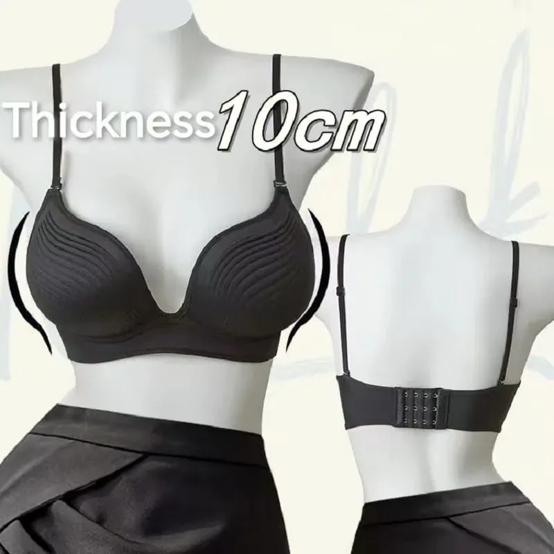 New 10cm Push Up Bra for Small Breasts Ultra Thick Lingerie Seamless T-Shirt Bras with 3D Memory Foam Cups — image 1