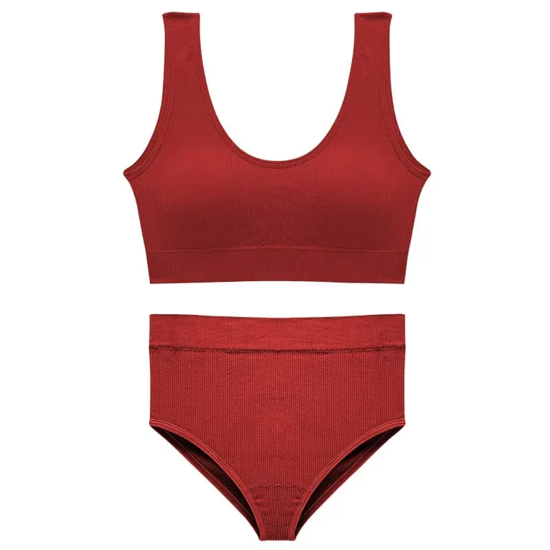 ชุดชั้นในกีฬาสตรีชุด PLUS ขนาดไร้สาย Bra Top เบาะสบายชุดชั้นในชุดชั้นใน Bra — image 8