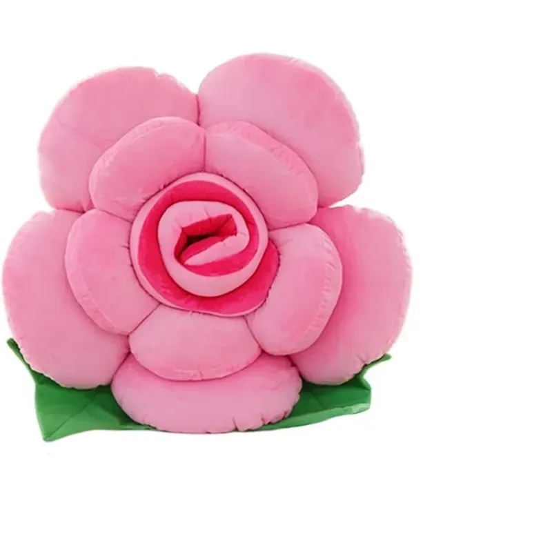 New Large Rose Shaped Pillow Simulated Plush Sofa Flower Cushion Colorful Car Interior Cushion Home Decor — image 13