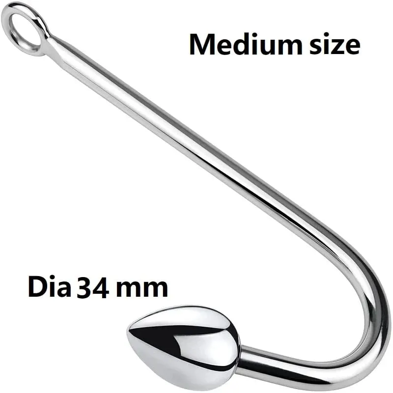 Kecil Menengah Besar 3 Bola Set Logam Anal Kait Manik-manik Kepala Butt Plug Dilator Pijat Prostat Masukkan Mainan Seks Bdsm untuk Pria — image 8