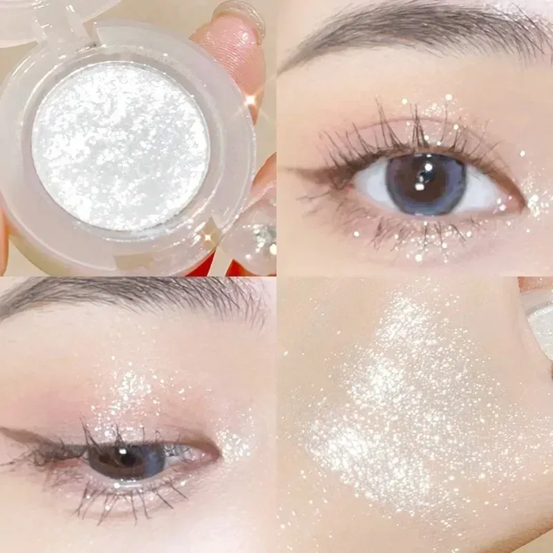 Diamond Glitter Monochrome Eyeshadow Palette Sequins Pearlescent Highlighter Powder Makeup Brighten Shiny Eyes Makeup Cosmetics — image 8