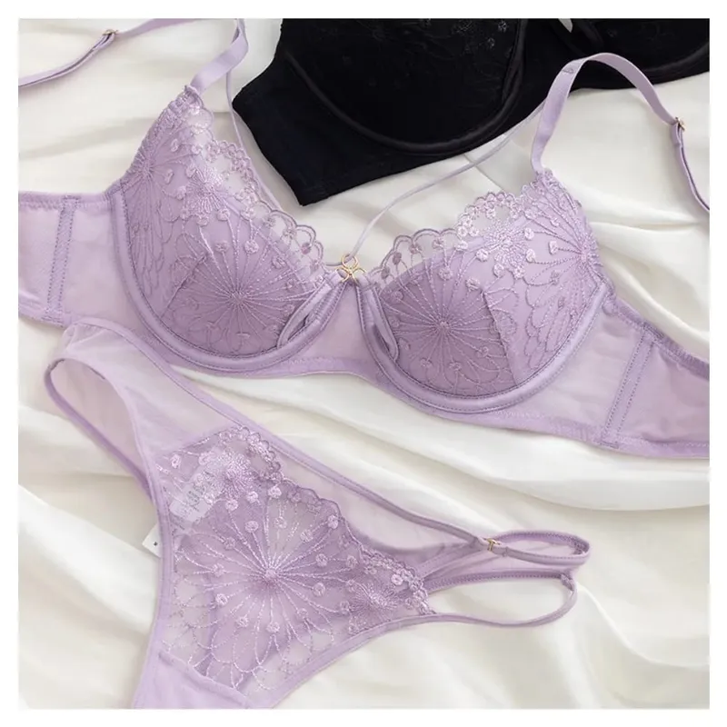 Pure Desire Sexy French Lace Bra For Women Summer Thin Cup Push‑Up Brassiere Casual Fashion Lingerie Underwear 34‑40 BANERDANNI — image 7