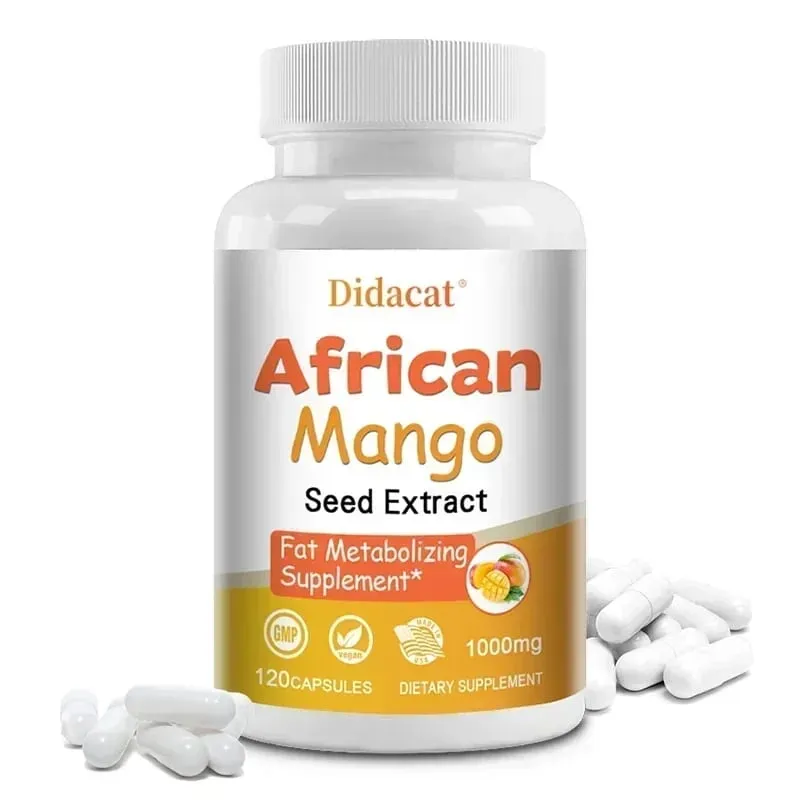 African Mango Capsules - Krachtig metabolisme Eetlustremmer Immuunsysteem Gezondheid Vetverbrandingscapsules Niet-GMO