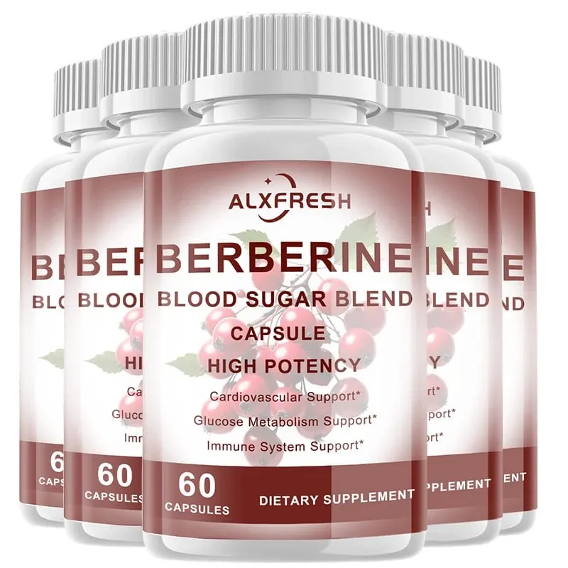 Berberine Capsules For Regulate Blood Sugar and Improve Insulin Resistance Polycystic Ovary Syndrome Cardiovascular Fatty Liver