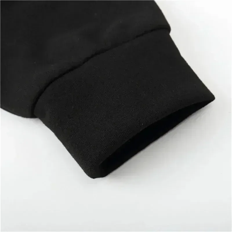 printing Autumn winter models Men's Fleece windproof Warm Cotton Oversized Hoodie Outdoor Commuter Men's High Elastic top — image 6