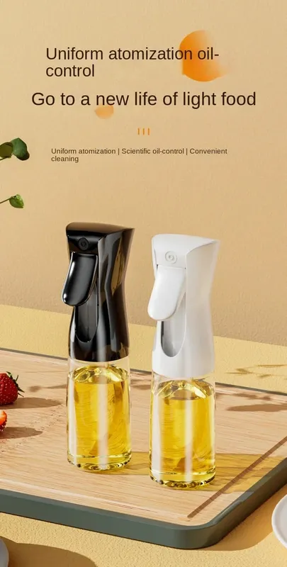 1Pc 200/300/500 ML Oil Spray Pot Kitchen Household Edible Olive Oil Spray Bottle Atomized Misty Oil Tank Air Fryer Spray Bottle — image 7