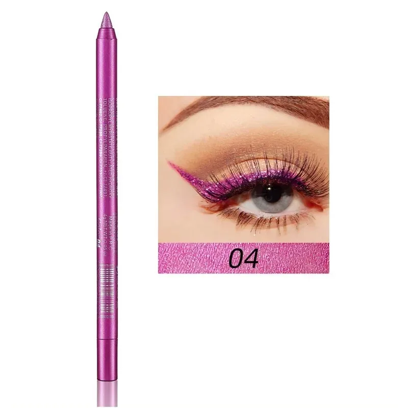 Crayon Eyeliner nacré 17 couleurs, coloré, imperméable, longue durée, mat, lisse, facile à porter, fard à paupières, stylo Eyeliner, maquillage pour les yeux