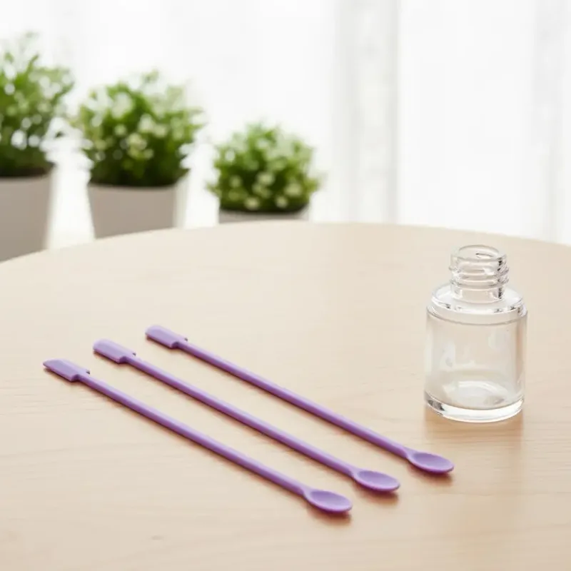 3pcs Portable Mini Silicone Scraper Soft Lengthened Face Mask Brush Double-head Jam Scraping Spoons Makeup Brushes Set