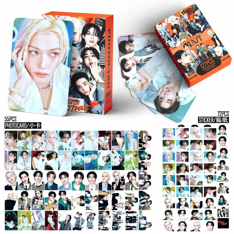 127 Korean Boy Group THIS&THAT Mini Cards Stickers Celebrity Photo Cards LOMO Cards Fan Collection Cards Gift — image 8