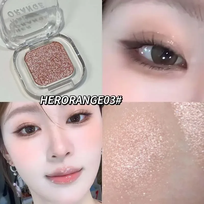 Red Brown Monochrome Eyeshadow Eyeliner Powder Palette Silky Matte Coral Red Lying Silkworm Eyeliner Waterproof Aegyo-sal Makeup — image 12