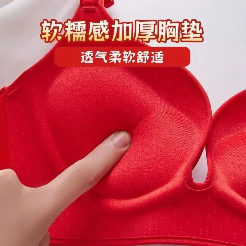 10CM Push Up Bra for Small Breast No Steel Wire Ultra Thick Padded Invisible Seamless Gathers Side Breast Bra Lingerie — image 3