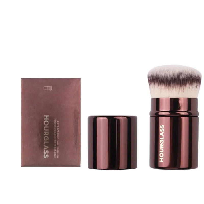 1pc Hourglass Powder Contour Makeup brushes Foundation Blusher Make up brush metal handle Concealer Bronzer high end with box — image 22