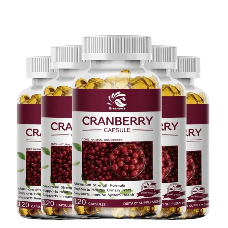 Cranberry Juice Extract - Most Effective Cranberry Pills for Women Cranberry Supplement - 60/120 Capsules