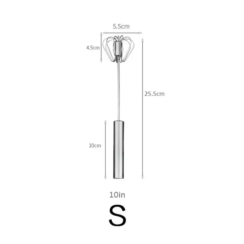 Manual Pressure Rotary Blender Coffee Milk Mixer Handheld Egg Blender Kitchen Baking Cooking Tool — image 10