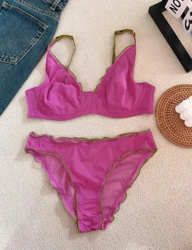 Full Coverage Minimiser Bra for Large Bust Ultra Thin Seamless Wireless Lift & Support Anti Sag Set BANERDANNI S-2XL 32-40 ABC