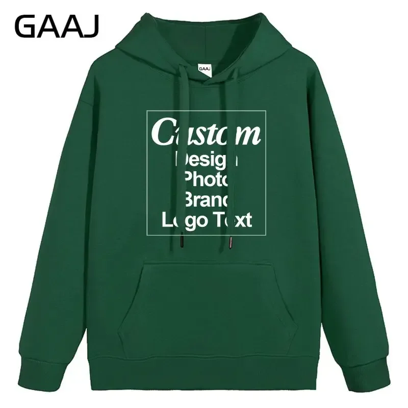 High Quality Custom Hoodie Cotton Sweatshirt Print Embroidery Brand Logo Text Photo Design Men Women Famliy Team Clothing 300g — image 41