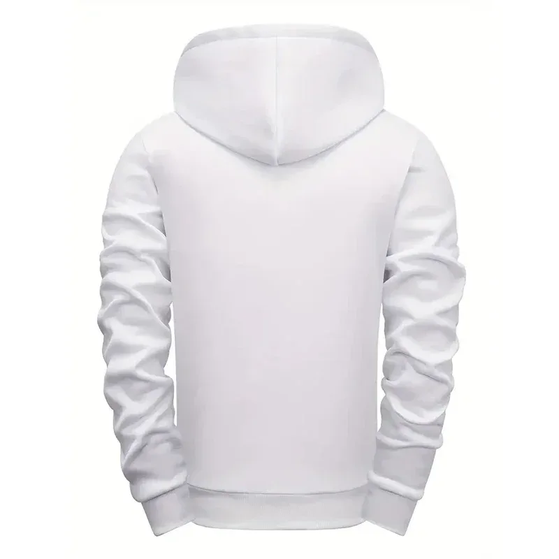 2025 Hot Sale Men's Hoodie Creative Diagonal Zipper Sweatshirts 2025 Autumn Winter Male Daily Casual Sporty Motorcycle Outwear — image 18