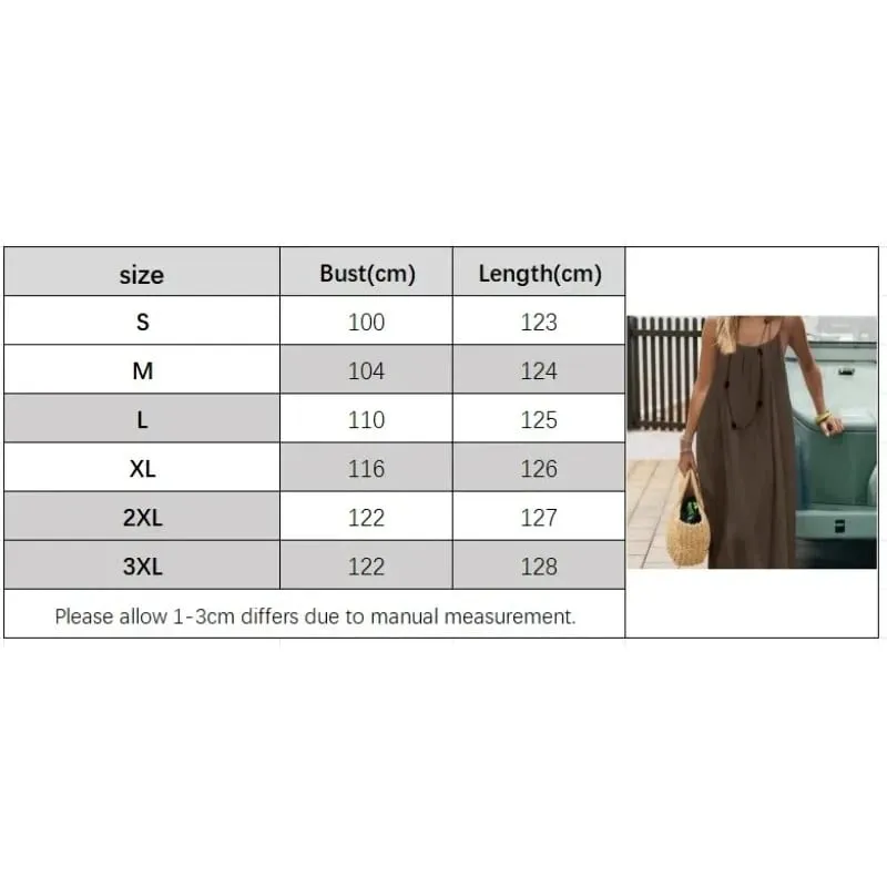 2026 Solid Color Vacation Cool Homewear Loose-Fit Spaghetti Strap Dress Women's Casual Homewear Summer Dress — image 6